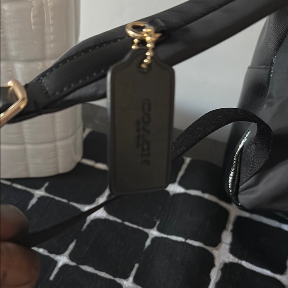 Coach Black Backpack with Gold Accents - Picture 5 of 8